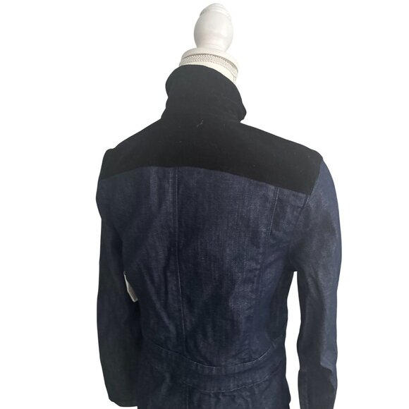 FRAME Women's Denim Black Corduroy Buttoned Jacket Size Small - Picture 5 of 8